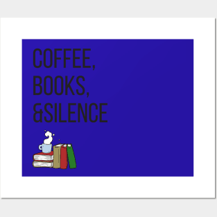 Coffee and books=happiness Posters and Art